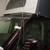 Calicap II für elektrisches Dach - Anthrazitgrau mit 3 Fenstern mit Reißverschluss vorne